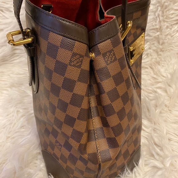 💯 Rare Louis Vuitton Damier Hampstead MM Bag! - Picture 9 of 16